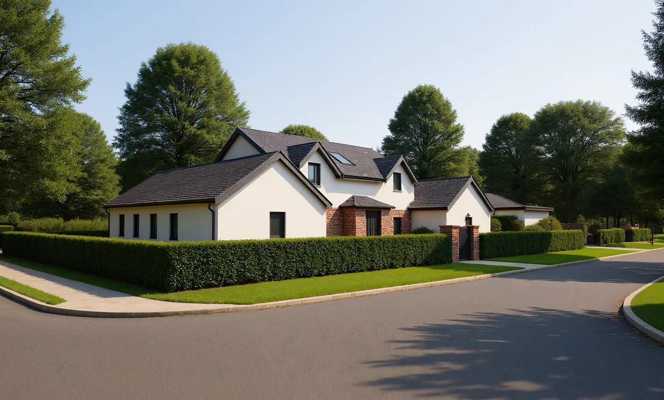 Dublin architectural visualization - Baltrasna Ashbourne extension project